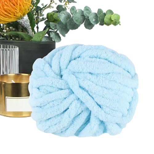 Super Chunky Eisgarn, isländisches Chenille-Wurstgarn zum Stricken, extra dick, gemütlich und langlebig, ideal für Winterdecken, Überwürfe, Heimtextilien-Projekte Super Chunky Eisgarn, isländisches Chenille-Wurstgarn zum Stricken, extra dick, gemütlich und langlebig, ideal für Winterdecken, Überwürfe, Heimtextilien-Projekte von Tongfer