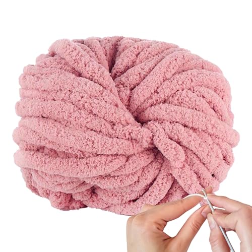 Super Chunky Eisgarn, isländisches Chenille-Wurstgarn zum Stricken, extra dick, gemütlich und langlebig, ideal für Winterdecken, Überwürfe, Heimtextilien-Projekte Super Chunky Eisgarn, isländisches Chenille-Wurstgarn zum Stricken, extra dick, gemütlich und langlebig, ideal für Winterdecken, Überwürfe, Heimtextilien-Projekte von Tongfer
