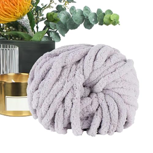 Super Chunky Eisgarn, isländisches Chenille-Wurstgarn zum Stricken, extra dick, gemütlich und langlebig, ideal für Winterdecken, Überwürfe, Heimtextilien-Projekte Super Chunky Eisgarn, isländisches Chenille-Wurstgarn zum Stricken, extra dick, gemütlich und langlebig, ideal für Winterdecken, Überwürfe, Heimtextilien-Projekte von Tongfer