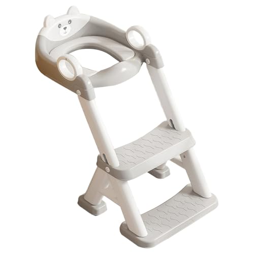 Toilettentrainingssitz für Kleinkinder, 2-in-1-Trainingstoilette, höhenverstellbar, Töpfchensitz, faltbarer Kindertrainer mit Spritzschutz für Kleinkind von Tongfer