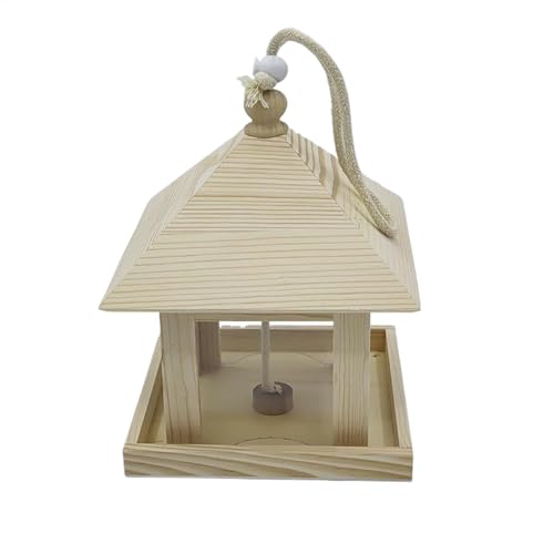 Vogelfutterstation mit großer Kapazität | Vogelfutterstation aus Holz mit großer Kapazität | lustige Heimdekoration, kreative Balkondekoration für Hof, Garten von Tongfer