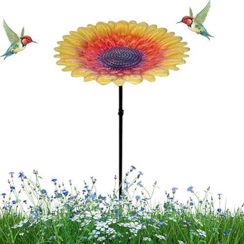 Vogeltränke zum Aufstellen im Freien mit Metallblumen-Design – vielseitig zum Trinken, Baden & Füttern – Stabile Struktur, einfache Installation – langlebig – ganzjährig haltbar – rund im Garten Vogeltränke zum Aufstellen im Freien mit Metallblumen-Design – vielseitig zum Trinken, Baden & Füttern – Stabile Struktur, einfache Installation – langlebig – ganzjährig haltbar – rund im Garten von Tongfer