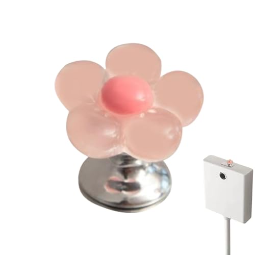WC-Spülknopf in Blumenform, selbstklebend, WC-Druckknopf, einfach zu installieren, einzigartig, Mehrzweck-Dekoration, 4 Stück von Tongfer
