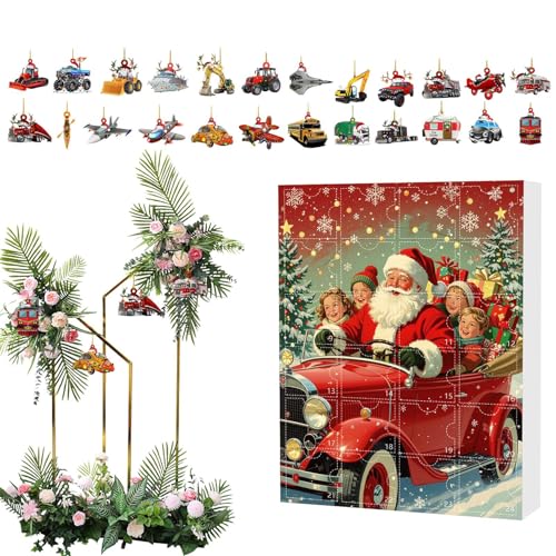 Weihnachtskalender Countdown | 24 Tage Advent Weihnachtsdekorationen - 2D Acryl Cartoon Dekoration für Kinder Erwachsene Rucksack Auto Event Party Weihnachtskalender Countdown | 24 Tage Advent Weihnachtsdekorationen - 2D Acryl Cartoon Dekoration für Kinder Erwachsene Rucksack Auto Event Party von Tongfer
