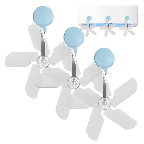 Windabweiser für Klimaanlage, 360 Grad verstellbare Richtungsleitungen, Saugnapf, Richtungsführung, Ventilator, AC, 3 Stück Leitbleche für Heizung, Kühlung, Zuhause, Männer, Frauen, Zirkulation, Küche von Tongfer