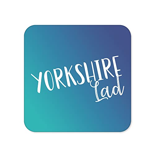 Lustige Getränke-Untersetzer | Neuheit Büro Tasse Untersetzer | Childish Yorkshire Beer Mat | Sarkastisches Wohnaccessoire | Silly Prank Joke Coffee – CC42 von Tongue in Peach