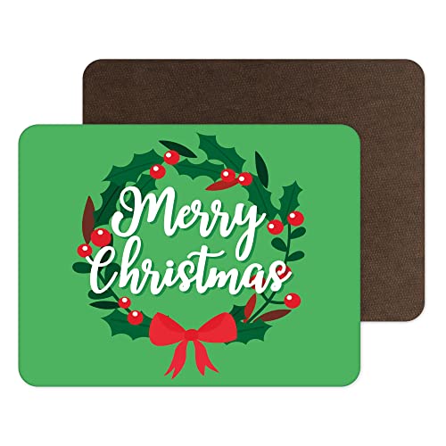 Lustige Neuheit Weihnachten Platzsets | Tischset Essen Tischmatte Geschirr | Frohe Weihnachten Stechpalmenbusch | Lustiges Witz-Tischzubehör | PM3 Lustige Neuheit Weihnachten Platzsets | Tischset Essen Tischmatte Geschirr | Frohe Weihnachten Stechpalmenbusch | Lustiges Witz-Tischzubehör | PM3 von Tongue in Peach