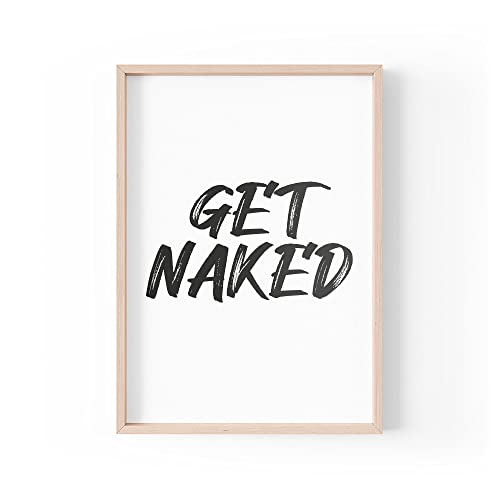 Tongue in Peach Lustiger Zitat-Druck | Home Prints Banter | Get Naked | Typografie Badezimmer Design Schlafzimmer frech | A4 A3 A5 | Rahmen nicht im Lieferumfang enthalten * - A5 - PBH11 Tongue in Peach Lustiger Zitat-Druck | Home Prints Banter | Get Naked | Typografie Badezimmer Design Schlafzimmer frech | A4 A3 A5 | Rahmen nicht im Lieferumfang enthalten * - A5 - PBH11 von Tongue in Peach