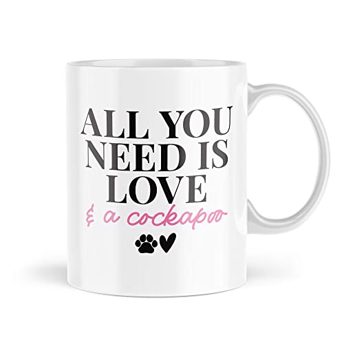 Pet Owner Becher | All You Need Is Love And A Cockapoo-Tasse | Neuheit Tasse Tee Kaffee Freund Welpen Katze Fell Baby Oma Mama Tochter | MBH2084 von Tongue in Peach