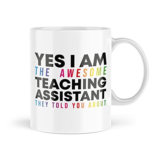 Tongue in Peach Teacher Mugs | Awesome Teaching Assistant Mug | for Her Him Office Work Professional Mug Job Tea Coffee School from Kids Class | MBH1788 von Tongue in Peach