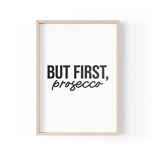 Tongue in Peach Lustiger Zitat Druck | Home Prints | But First Prosecco | Wandkunst ästhetische Home Bar Geschenkblasen | A4 A3 A5 *Rahmen nicht im Lieferumfang enthalten * - PBH64 Tongue in Peach Lustiger Zitat Druck | Home Prints | But First Prosecco | Wandkunst ästhetische Home Bar Geschenkblasen | A4 A3 A5 *Rahmen nicht im Lieferumfang enthalten * - PBH64 von Tongue in Peach