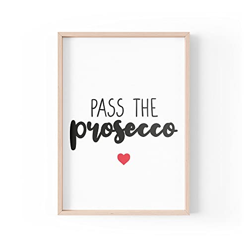 Tongue in Peach Lustiger Zitat Druck | Home Prints | Pass The Prosecco | Ästhetische Wandkunst Home Bar Bubbles For Her | A4 A3 A5 *Rahmen nicht im Lieferumfang enthalten * - PBH134 Tongue in Peach Lustiger Zitat Druck | Home Prints | Pass The Prosecco | Ästhetische Wandkunst Home Bar Bubbles For Her | A4 A3 A5 *Rahmen nicht im Lieferumfang enthalten * - PBH134 von Tongue in Peach
