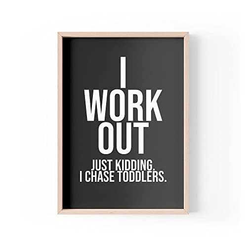 Tongue in Peach Lustiger Zitatdruck | Heimdrucke | I Work Out J.K I Chase Kleinkinder | Lustige Wandkunst Familie Kinder | A4 A3 A5 *Rahmen nicht im Lieferumfang enthalten * - PBH151 Tongue in Peach Lustiger Zitatdruck | Heimdrucke | I Work Out J.K I Chase Kleinkinder | Lustige Wandkunst Familie Kinder | A4 A3 A5 *Rahmen nicht im Lieferumfang enthalten * - PBH151 von Tongue in Peach