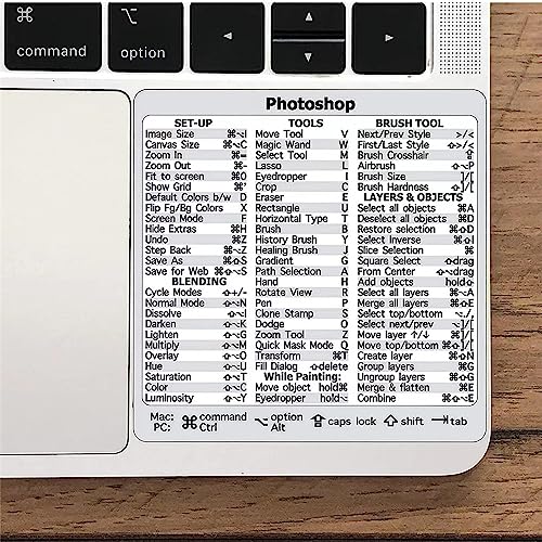 Tonguk Windows PC Referenz Tastaturkürzel Aufkleber für PC Laptop oder Desktop (Photoshop) von Tonguk