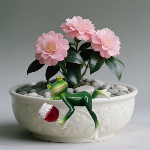 Tongyixin Hängende Frosch deko aus Harz mit Weinglas,Blumentopf Hänger Frösche Deko Figuren,Outdoor Gartenteich Dekoration für draußen, Balkon, Garten, Zaun, Terrasse und so weiter Tongyixin Hängende Frosch deko aus Harz mit Weinglas,Blumentopf Hänger Frösche Deko Figuren,Outdoor Gartenteich Dekoration für draußen, Balkon, Garten, Zaun, Terrasse und so weiter von Tongyixin