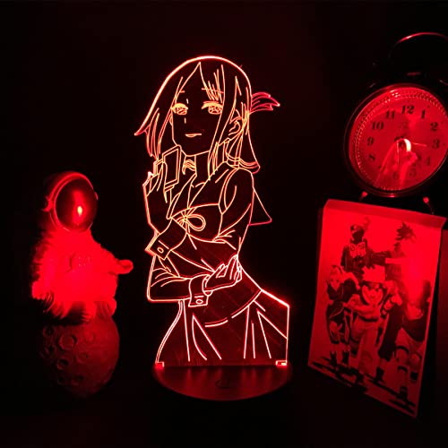 Tongyundacheng 3D Optische Lampe Kaguya Sama: Love is War, Shinomiya Kaguya Anime LED Nachtlicht Kreative Nachttischlampe für Kinderzimmer Dekor Geburtstagsgeschenk von Tongyundacheng