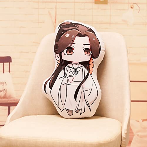 Tongyundacheng 45 cm Tian Guan Ci Fu Anime Kissen Xie Lian Hua Cheng Cosplay bedrucktes Kissen niedlich Cartoon weich gefülltes Kissen Wurfkissen für Heimdekoration von Tongyundacheng