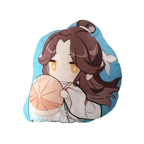 Tongyundacheng 45 cm Tian Guan Ci Fu Anime Kissen Xie Lian Hua Cheng Cosplay bedrucktes Kissen niedlich Cartoon weich gefülltes Kissen Wurfkissen für Heimdekoration von Tongyundacheng