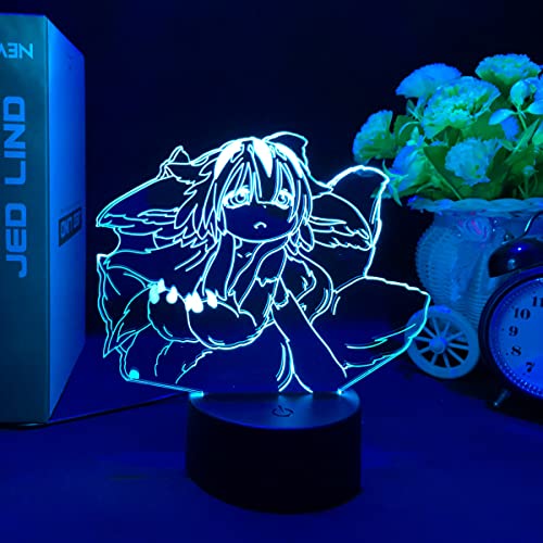 Anime-LED-Nachtlicht, hergestellt in Abyss Nanachi, Reg, 3D-Illusionslampe, Kinderschlafzimmer, Nachttischlampe für Fans, Geburtstagsgeschenk, 7 Farben von Tongyundacheng