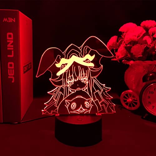 Anime-LED-Nachtlicht, hergestellt in Abyss Nanachi, Reg, 3D-Illusionslampe, Kinderschlafzimmer, Nachttischlampe für Fans, Geburtstagsgeschenk, 7 Farben von Tongyundacheng