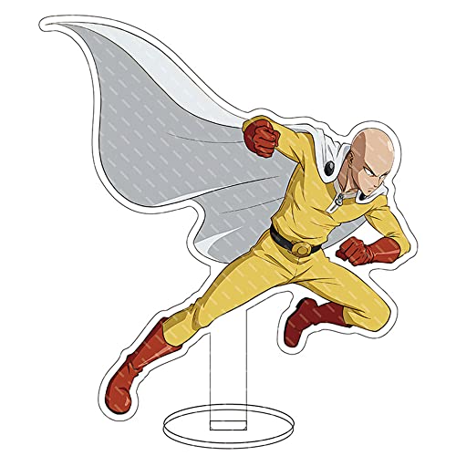 Tongyundacheng One Punch Man Acryl Stehende Figur Doppelseitig Klar Miniatur Stand Figur Home Schreibtisch Dekoration 15cm von Tongyundacheng