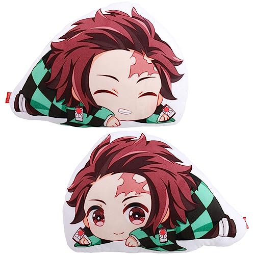 Tongyundacheng Anime Kimetsu no Yaiba - Kamado Tanjiro Kissen Gefüllte Plüschpuppe Schlafzimmer Sofa Wurfkissen Wohnzimmer Dekoratives Kissen 45CM von Tongyundacheng