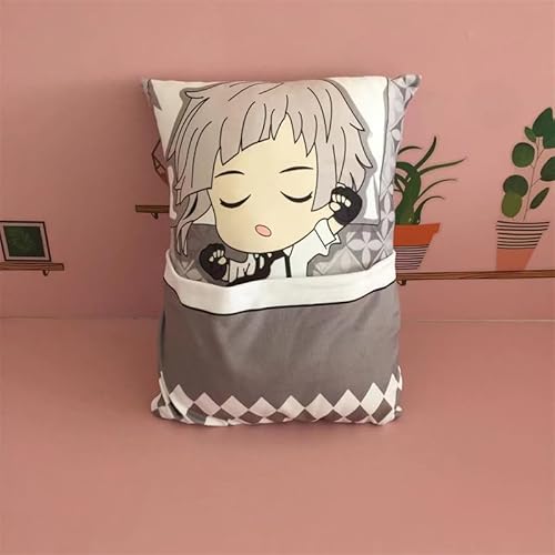 Tongyundacheng Anime Pillow Bungo Stray Dogs Cosplay Stuffed Figures Dazai Osamu/Nakahara Chuuya/Ranpo Edogawa Anime Throw Pillow Soft Cushion for Home Decoration 38 * 28cm von Tongyundacheng