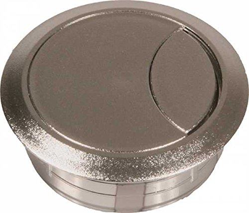 ToniTec® Kabeldurchlass Kabeldose Kabeldurchführung Kunststoff 60mm 80mm Chrom Edestahl Silber von ToniTec®