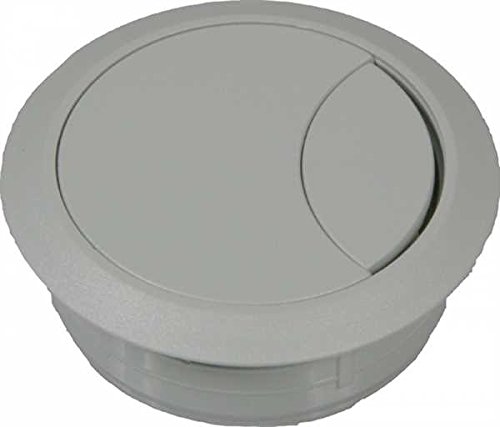 ToniTec® Kabeldurchlass Kabeldose Kabeldurchführung Kunststoff 60mm 80mm Hellgrau von ToniTec®