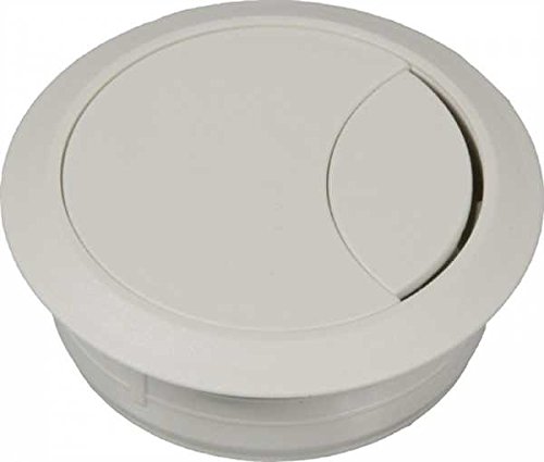 ToniTec® Kabeldurchlass Kabeldose Kabeldurchführung Kunststoff 60mm 80mm Weiß von ToniTec®