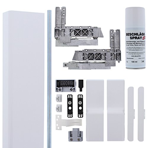 GU Reparaturset PSK 966 inkl. Laufwagen, Verbindunsstange, Abdeckschiene, Zubehör & ToniTec Beschlägespray von ToniTec