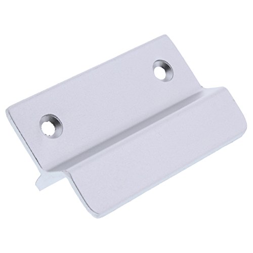 ToniTec Glasfalzgriff mit Steg, Aluminium Balkontürgriff Ziehgriff für Terrassentüren, Fensterbeschlag, einfache Montage im Glasfalz Farbe F1 Natur von ToniTec