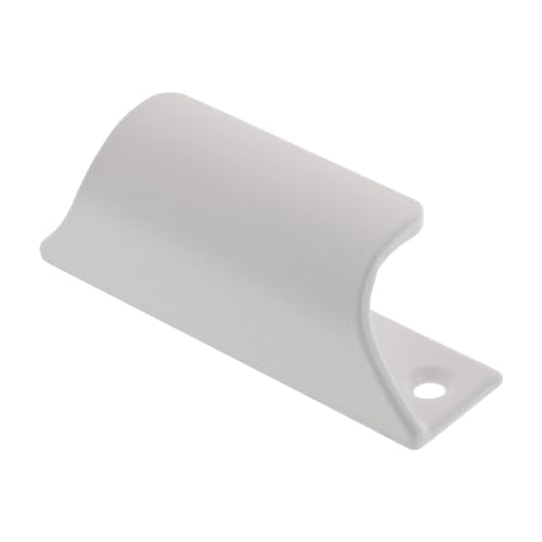 ToniTec® Hebetürgriff Modell 8052 90mm Terassentürgriff außen in weiß und silber | Balkongriff Türgriff Fenstergriff | 1 Stück | Oberfläche: weiß von ToniTec