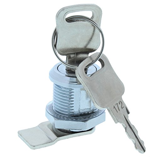 ToniTec Briefkastenschloss Hebelzylinder Lock mit Schlüssel universal M19 x 25 mm verschiedenschließend von ToniTec