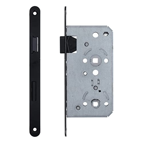 ToniTec Einsteckschloss Bad Kl.3 schwarz WC Türschloss Stulp 235 x 20 mm Dornmaß 55 mm Einsteckschloss WC DIN links ToniTec Einsteckschloss Bad Kl.3 schwarz WC Türschloss Stulp 235 x 20 mm Dornmaß 55 mm Einsteckschloss WC DIN links von ToniTec