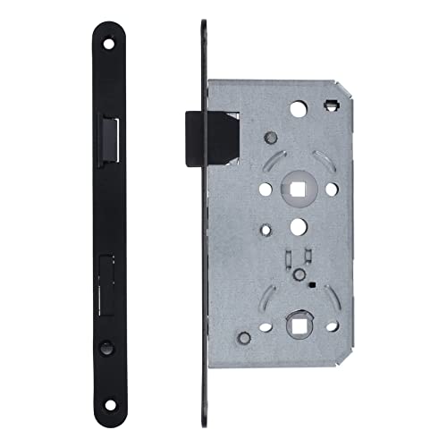 ToniTec Einsteckschloss Bad Kl.3 schwarz WC Türschloss Stulp 235 x 20 mm Dornmaß 55 mm Einsteckschloss WC DIN rechts ToniTec Einsteckschloss Bad Kl.3 schwarz WC Türschloss Stulp 235 x 20 mm Dornmaß 55 mm Einsteckschloss WC DIN rechts von ToniTec