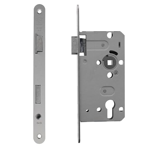 ToniTec PZ-Schloss DIN Links Zimmertür Profilzylinder-Einsteckschloss Dornmaß 55 mm Stulp 20 mm von ToniTec