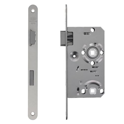 ToniTec WC Einsteckschloss DIN Links Badschloss Dornmaß 55 mm, Stulp 20 mm von ToniTec