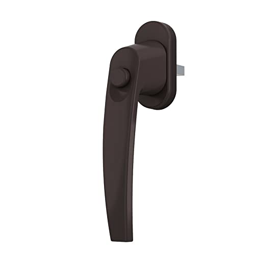 ToniTec Fenstergriff LENA II Druckknopf mit 35 mm Stift inkl.Schrauben Braun von ToniTec