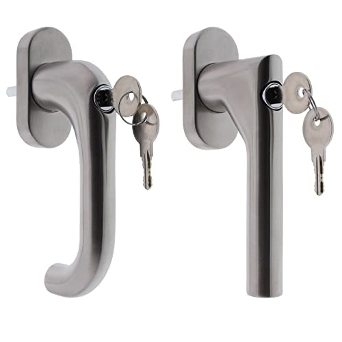 ToniTec Fenstergriff "Ling" abschließbar 100Nm Edelstahl 37 mm inkl. Schrauben L-Form ToniTec Fenstergriff "Ling" abschließbar 100Nm Edelstahl 37 mm inkl. Schrauben L-Form von ToniTec
