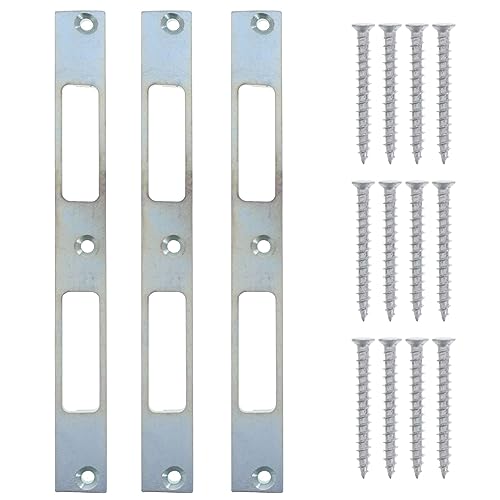 ToniTec Haustür Schließblech als Ersatz für Meeth Türschließblech universal 197 x 20 x 10mm inkl. Schrauben 3 Stück von ToniTec