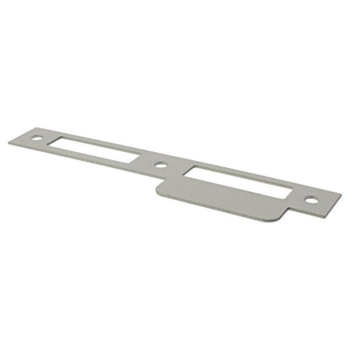 ToniTec Schließblech für Zimmertür Zimmertürschließblech 170 x 24 x 1,5 mm Lappenschließblech altsilber käntig DIN links und rechts verwendbar von ToniTec