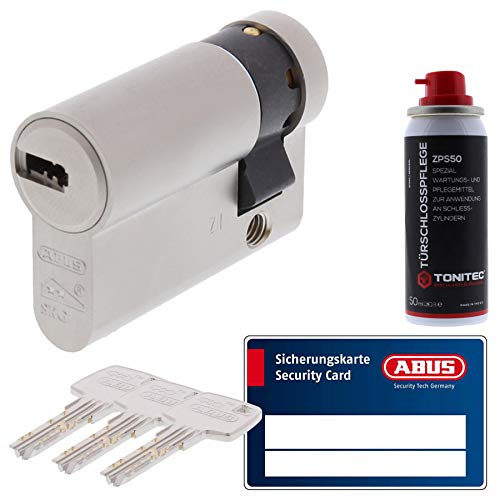 ToniTec Set aus ABUS Profilzylinder Schließzylinder EC660 Halbzylinder mit 3 Schlüssel Größe 10 35 + ToniTec Pflegespray ToniTec Set aus ABUS Profilzylinder Schließzylinder EC660 Halbzylinder mit 3 Schlüssel Größe 10 35 + ToniTec Pflegespray von ToniTec