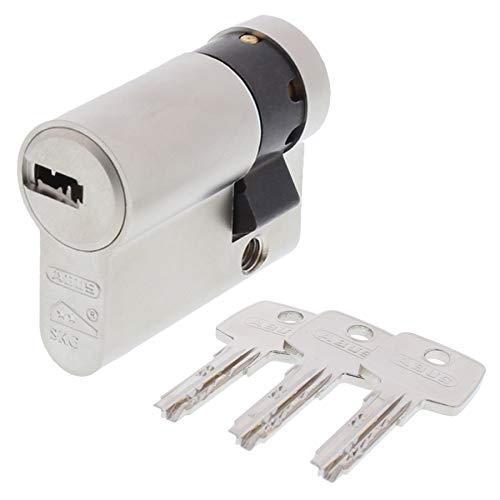 ToniTec Set aus ABUS Profilzylinder als Halbzylinder EC550 Nachfertigung nach Code inkl. 3 Schlüssel Größe 10 35mm von ToniTec