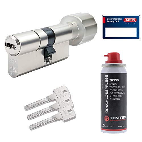 ToniTec Set aus Abus Bravus 2000 MX Türschloss mit Sicherheitskarte modular Schließzylinder gleichschließend N&G inkl. 3 Schlüssel und ToniTec Pflegespray - Größe 30/35K ToniTec Set aus Abus Bravus 2000 MX Türschloss mit Sicherheitskarte modular Schließzylinder gleichschließend N&G inkl. 3 Schlüssel und ToniTec Pflegespray - Größe 30/35K von ToniTec