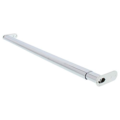 ToniTec Teleskopschrankrohr Ordnungssystem 40-60 cm Aufhängen Teleskop Schrankstange Kleiderstange für Schrank ausziehbar verstellbar Oval von ToniTec