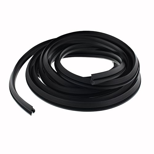 ToniTec Türdichtung Zugluftstopper M3967 Zimmertürdichtung schwarz 25m Türgummi 6mm Nuttiefe | 4,5mm Nutbreite von ToniTec