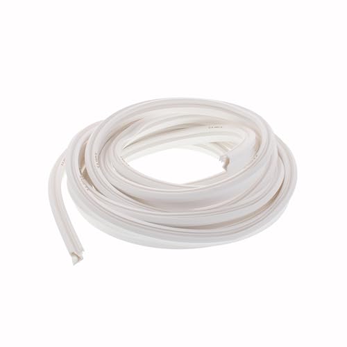 ToniTec Türdichtung Zugluftstopper M3967 Zimmertürdichtung weiß 50m Türgummi 6mm Nuttiefe | 4,5mm Nutbreite von ToniTec
