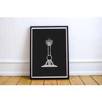 Shanghai Pearl Tower Druck Schwarzweiße Kunst von TonikPrints