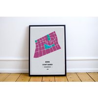 xintiandi Shanghai Map Print Zweisprachige Wandkunst von TonikPrints